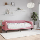 daybed med madras 90x200 cm velour pink