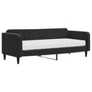 daybed med madras 90x200 cm velour sort