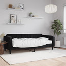 daybed med madras 90x200 cm velour sort