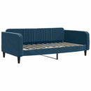 daybed med madras 100x200 cm velour blå