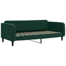 daybed med madras 100x200 cm velour mørkegrøn