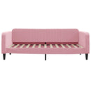 daybed med madras 100x200 cm velour pink