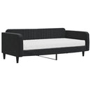 daybed med madras 100x200 cm velour sort