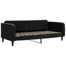 daybed med madras 100x200 cm velour sort