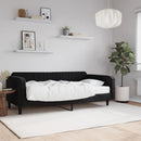 daybed med madras 100x200 cm velour sort