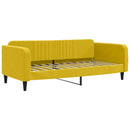 daybed med madras 100x200 cm velour gul