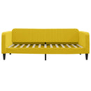 daybed med madras 100x200 cm velour gul