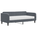 daybed med madras 90x190 cm velour mørkegrå