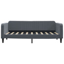daybed med madras 90x190 cm velour mørkegrå