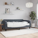 daybed med madras 90x190 cm velour mørkegrå