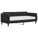 daybed med madras 90x190 cm velour sort