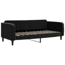 daybed med madras 90x190 cm velour sort