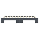 daybed med udtræk 90x200 cm velour mørkegrå