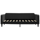 daybed med udtræk 90x190 cm velour sort