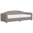 daybed med madras 80x200 cm stof gråbrun