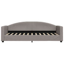 daybed med madras 80x200 cm stof gråbrun