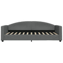 daybed med madras 90x200 cm stof mørkegrå