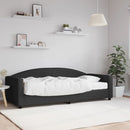 daybed med madras 90x200 cm stof sort