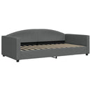 daybed med madras 100x200 cm stof mørkegrå