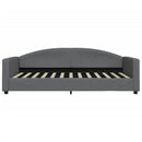 daybed med madras 100x200 cm stof mørkegrå