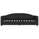 daybed med madras 100x200 cm stof sort