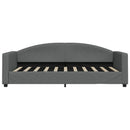 daybed med madras 90x190 cm stof mørkegrå