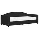daybed med madras 90x190 cm stof sort