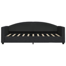 daybed med madras 90x190 cm stof sort