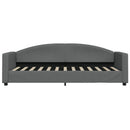 daybed med udtræk 80x200 cm stof mørkegrå