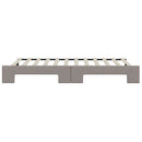 daybed med udtræk 80x200 cm stof gråbrun