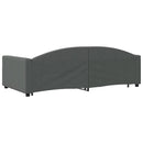 daybed med udtræk 100x200 cm stof mørkegrå