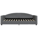 daybed med udtræk 100x200 cm stof mørkegrå