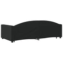daybed med udtræk og skuffer 100x200 cm stof sort