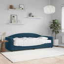 daybed med madras 80x200 cm velour blå