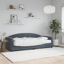 daybed med madras 80x200 cm velour mørkegrå