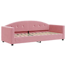 daybed med madras 80x200 cm velour pink