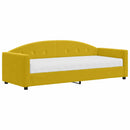 daybed med madras 80x200 cm velour gul