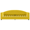 daybed med madras 80x200 cm velour gul