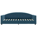 daybed med madras 90x200 cm velour blå