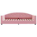 daybed med madras 90x200 cm velour pink