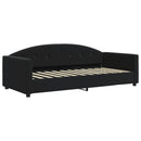 daybed med madras 90x200 cm velour sort