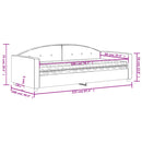 daybed med madras 90x200 cm velour sort