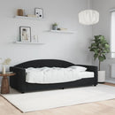 daybed med madras 90x200 cm velour sort