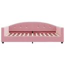 daybed med madras 100x200 cm velour pink