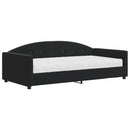 daybed med madras 100x200 cm velour sort