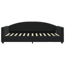 daybed med madras 100x200 cm velour sort
