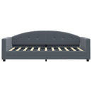 daybed med madras 90x190 cm velour mørkegrå