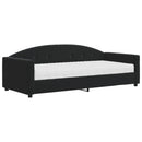 daybed med madras 90x190 cm velour sort
