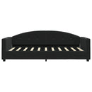 daybed med madras 90x190 cm velour sort