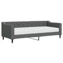daybed med madras 80x200 cm stof mørkegrå